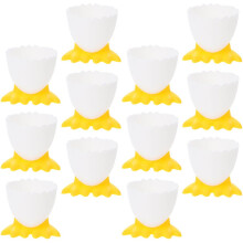 12 Eierbecher, Eierhalter mit Cartoon-Motiven, Eierbecher für weichgekochte Eier
