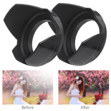 62mm Kunststoff-Blumen-Objektivschutzdeckel Blütenform Schraubbefestigung für Filter