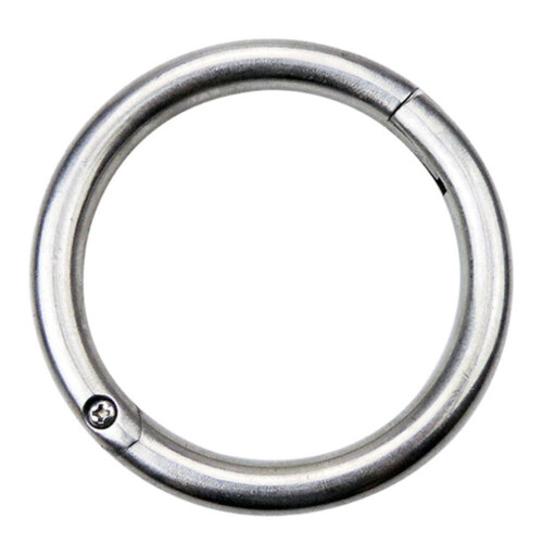 1 piece cattle nose ring livestock pulling tool silver