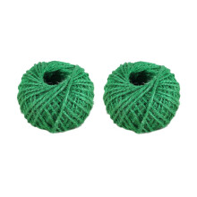2 x 30 m grüne Jute-Gartenschnur, verstärkt und für den Außenbereich geeignet