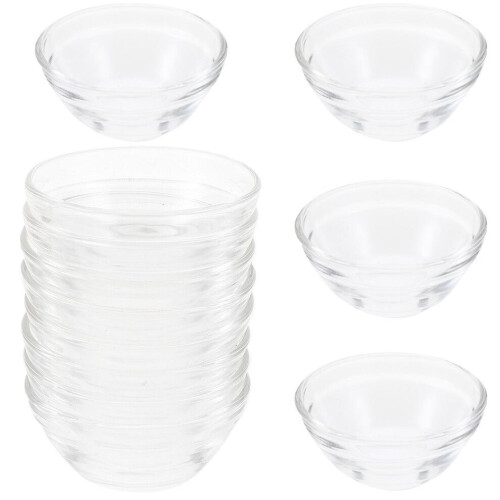 12-delat set, puddingglas, serveringsskålar för hemmabruk