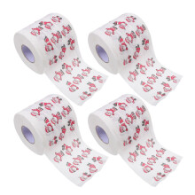 12 paños/servilletas con estampado navideño