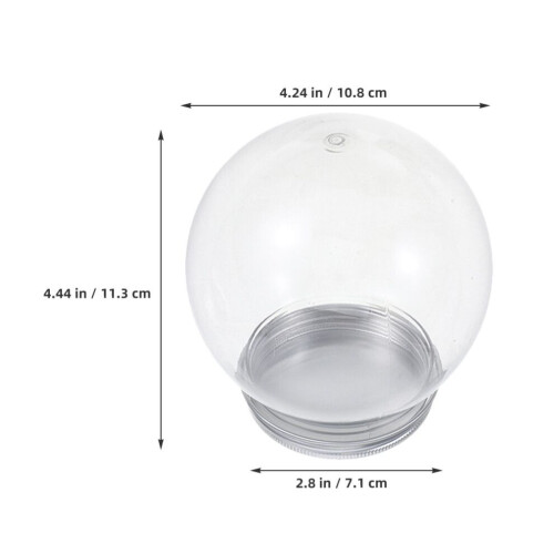 12 bolas de nieve de plástico con tapa de rosca (600 ml) 2