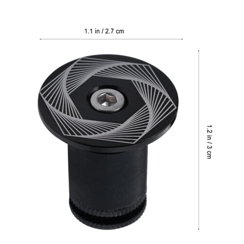 2 adjustable aluminum handlebar end caps with locking mechanism 1
