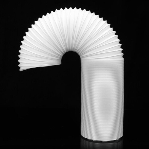 1,5 m flexibel avgasslang 13 cm för luftkonditionering (vit) 1