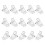 15-piece nail clip manicure attachment, plastic 5
