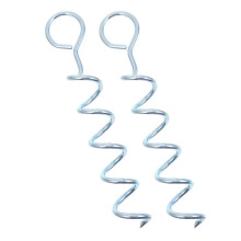 2 läckagesäkra säkerhetsanordningar med spiralkabel och extern fäststång