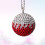 rhinestone car hanging ball for interior red gradient 3