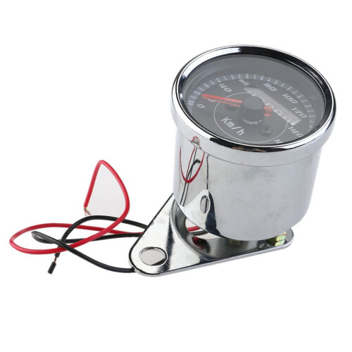Tachometer mit blauer Hintergrundbeleuchtung, silber