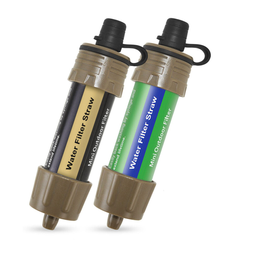 2 PCS Outdoor Water Filter Straw for Camping Travel Backpacking-image-OPC-PMXGBB6-NEW