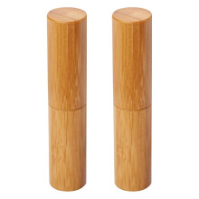 2 bambu läppstiftstuber DIY-tillbehör guld