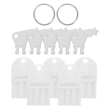 Toiletpapierhouder, badkamerdispenser, 5,00 x 3,00 x 1,50 cm, wit