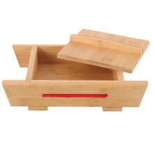 Tofu-Form aus Holz mit Form und Deckel für DIY-Projekte