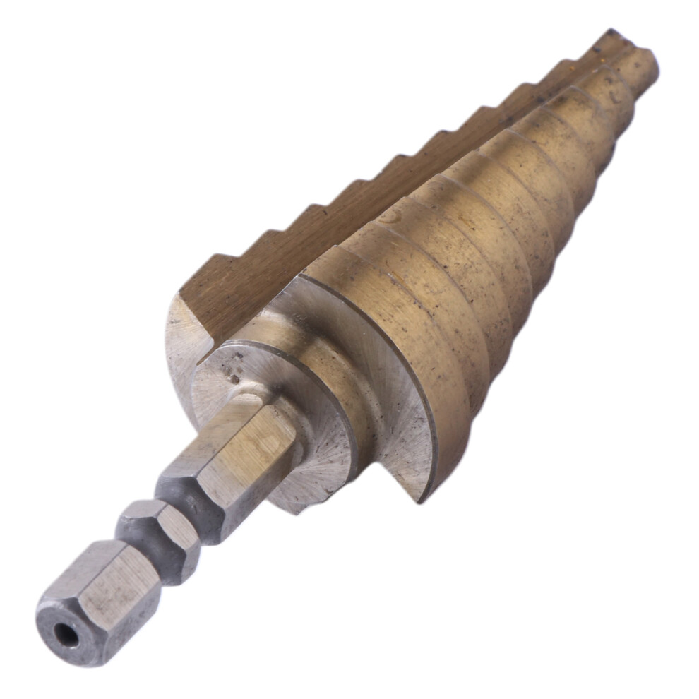 6Mm To 25Mm Steps Hss Holes Cutter Step Cone-Hexagonal Gold 7754000332588