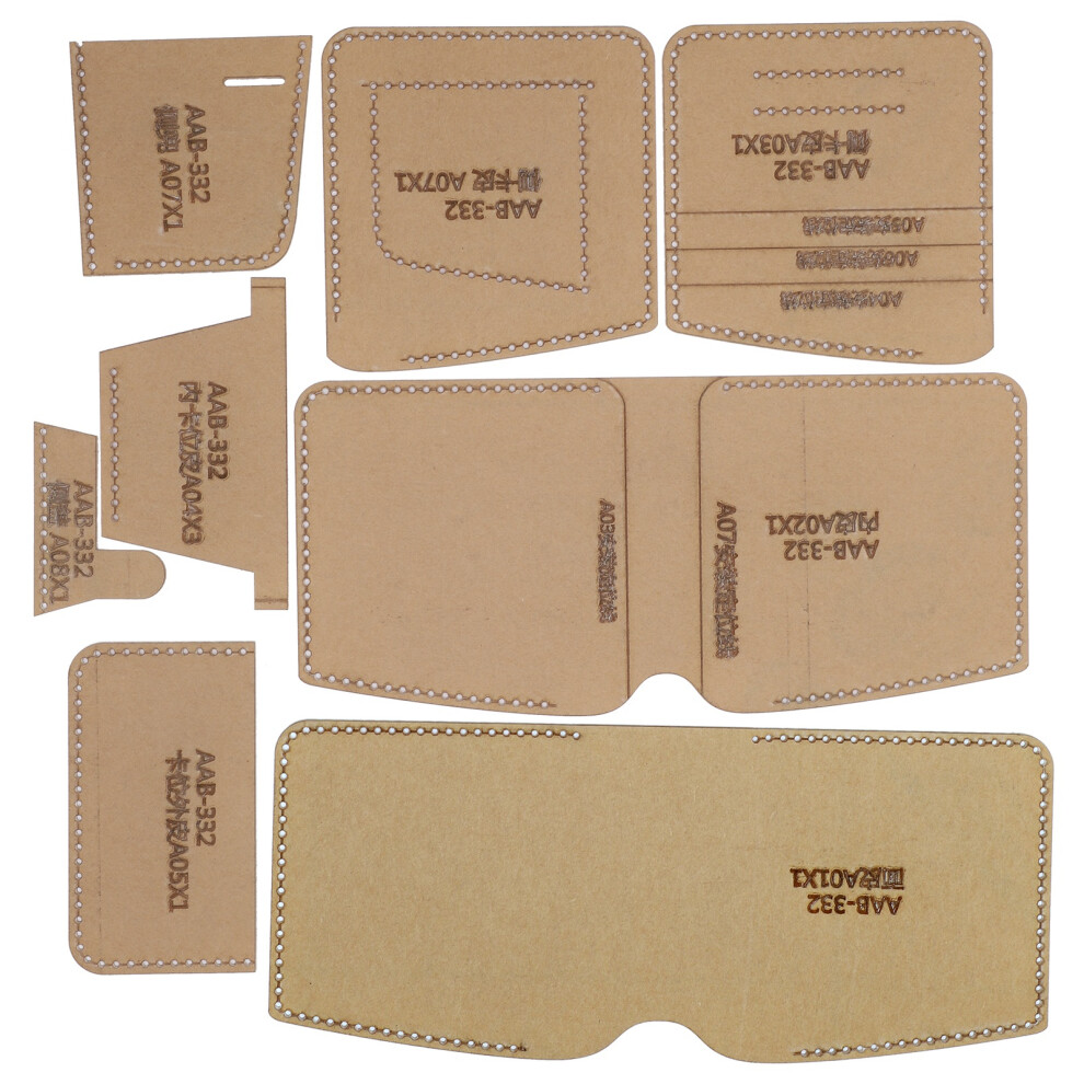 Acrylic Wallet Template For Diy Short Purse Leathercraft Tool 8381360284234