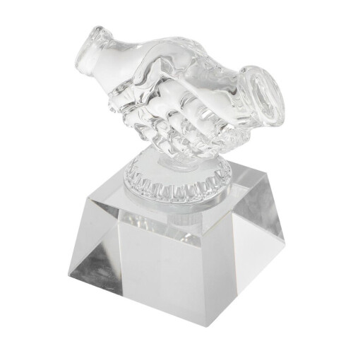 Transparante kristallen trofee, prijstrofee, accessoire
