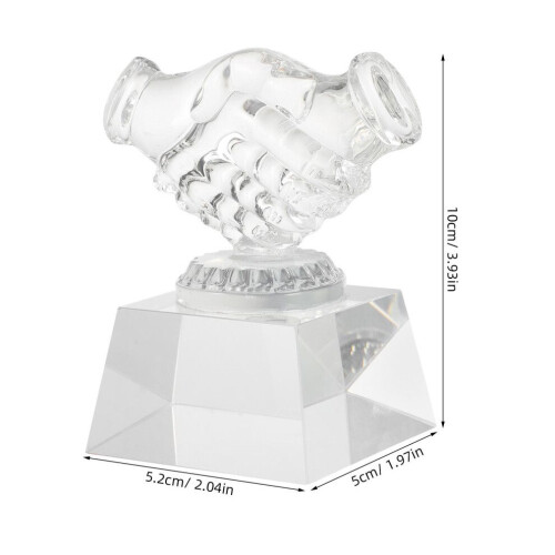 Transparante kristallen trofee, prijstrofee, accessoire 1