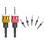 1/4" Hex Shank Countersink Drill Bits Set 5Pcs for-Gold 4