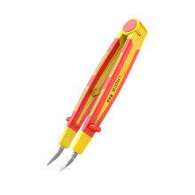 Professional Insulated Tweezers for Electrical-Curved Point