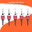 1/4" Hex Shank Countersink Drill Bits Set 5Pcs for-Gold 3