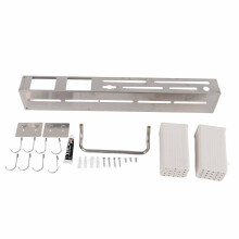 Porta taglierini a parete, organizzazione della cucina in acciaio inox, design salvaspazio, elevata capacità di carico, resistente all'umidità e al