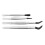 Multipurpose Antislip Tweezers Stainless Steel-Set 4 1
