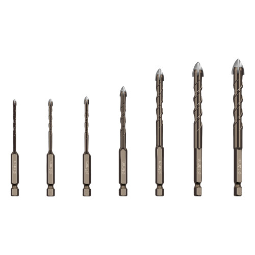 3-12mm Hexagonal Shank Helical Flute Tile Alloy Drill Bit-5MM 1