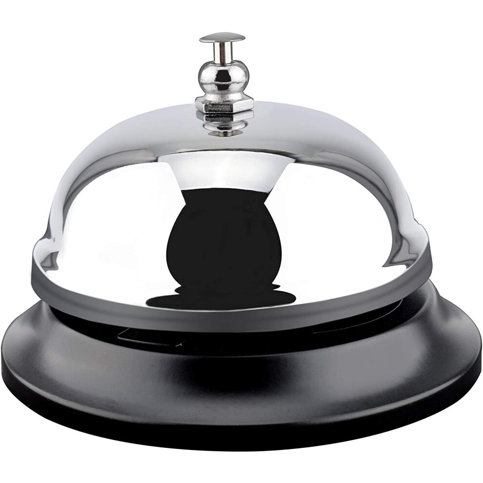 Mechanical Design Service Bell, Smooth Surface Stainless Steel Call Bell With Clear Sound And Anti-Rust Construction, Portable Design For Hotels, Scho 9318128771575