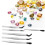 Multipurpose Antislip Tweezers Stainless Steel-Set 4 3