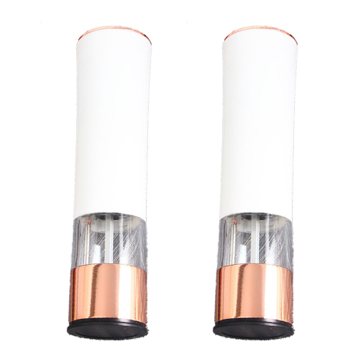 Moedor de sal e pimenta a bateria, automático, operável com uma só mão, com luz LED integrada e ajuste de moagem para uso doméstico e