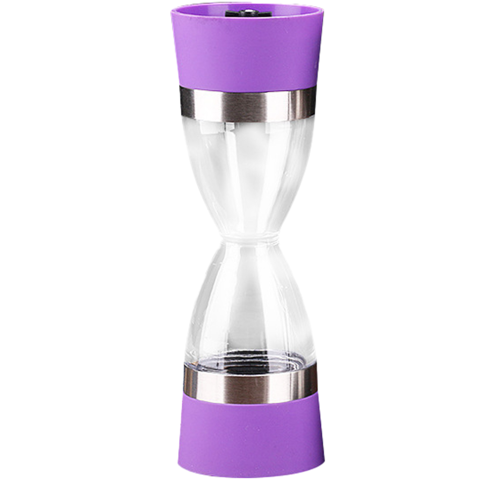 Ultimate Seasoning Companion, Elegant Hourglass, Durable Thick Glass, Manual Ceramic Core Grinding, Refillable Salt And Pepper Mill With Adjustable Co-image-OPC-PMXGFTT-NEW