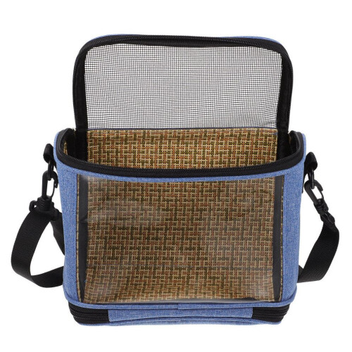 Transparent Handheld Birdcage with Carrying Handle for Parakeets