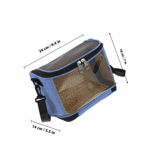 Transparent Handheld Birdcage with Carrying Handle for Parakeets 1