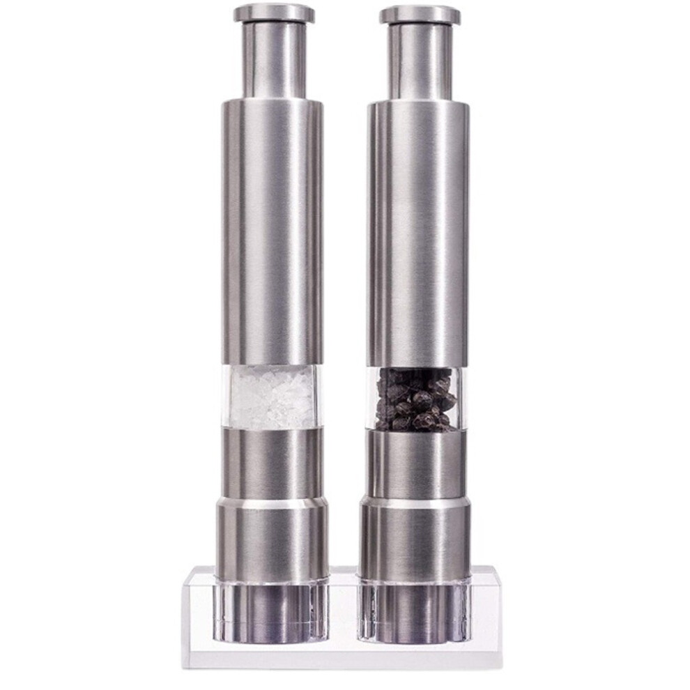 Elevate Your Cooking Experience, Quality Durable Pepper Mill Set, Sleek Modern Design Complements Any Kitchen And Stainless Steel Construction Resists-image-OPC-PMXGGW7-NEW