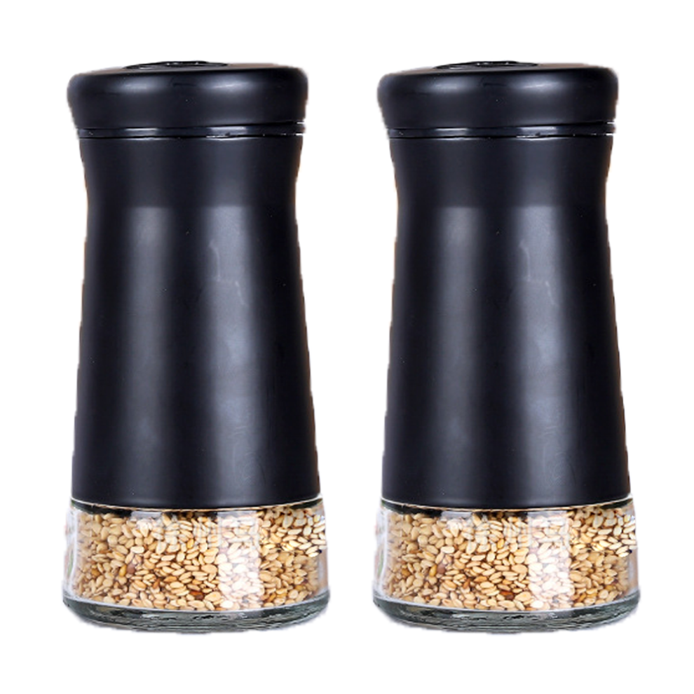 Vintage Spice Guardians, Salt And Pepper Shakers Set With Modern Stainless Steel Cover, Kitchen Gadget That's Easy To Clean And Bpa Free-image-OPC-PMXGH2V-NEW
