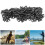 Versatile 120Pcs Black Spinner Snaps for Efficient Fishing Tackle Swap 16