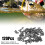 Versatile 120Pcs Black Spinner Snaps for Efficient Fishing Tackle Swap 3