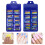 2 cajas de uñas postizas largas, uñas artificiales de larga duración. 2