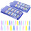 2 cajas de uñas postizas largas, uñas artificiales de larga duración. 3