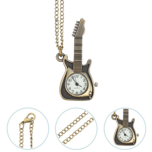 Vintage fickur för män med gitarrformat kedjehalsband 2