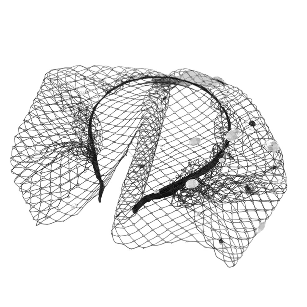Mesh Bow Headband For And Trendy Look Black Which Add Touch Of Mystery-image-OPC-PMXGRYP-NEW