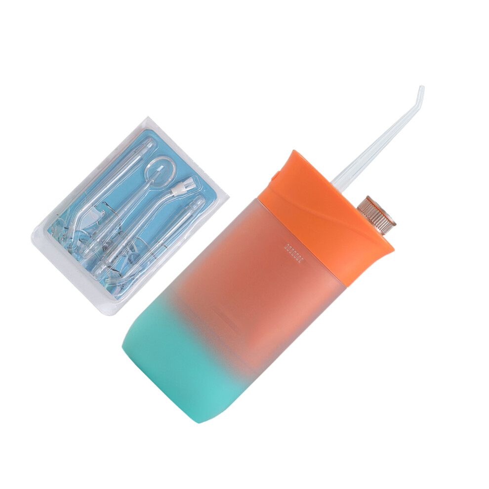 Orange (Orange) Easy To Oral Irrigator Mini Portable Clean 4 Interchangeable Nozzles