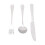 304 Edelstahl Messer Gabeln Löffel Kit Besteck Set 7