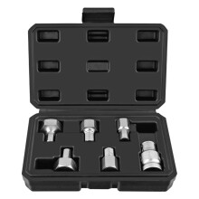Impact Hex Driver Set with Storage for Case 6-Piece 14mm-24mm