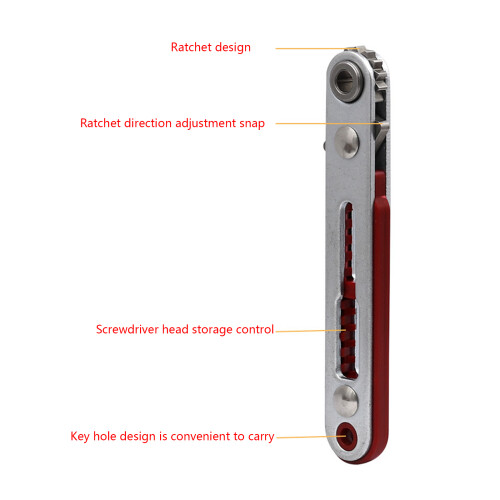 Multi-function Double-way Ratchet Wrench Quick Release Socket 2