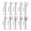 1/8''(3mm) Shank HSS Rotary Router Bits Tool -Titanium plating 4