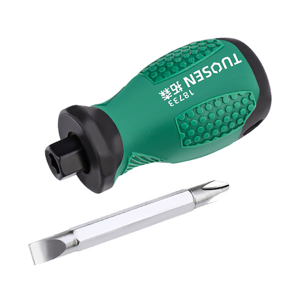 Slotted For Cross Stubby Screwdriver Magnetic- 18733 7696000261508