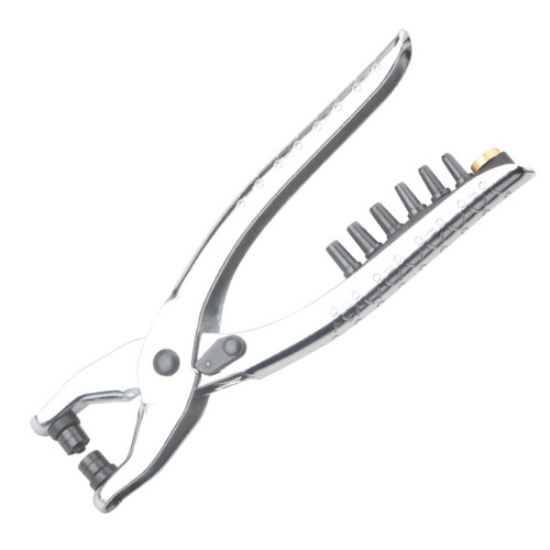 Grommet Tool Kit Interchangeable for Head Punch Rivet Pliers for