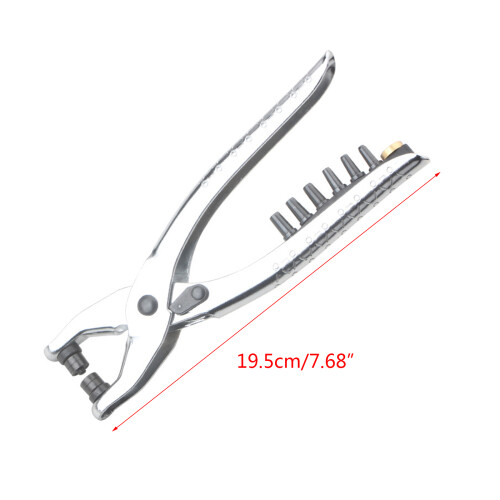 Grommet Tool Kit Interchangeable for Head Punch Rivet Pliers for 1