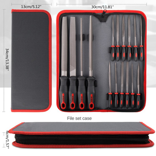 File Set with Carry for Case Flat Half Round Round for Triangle 1